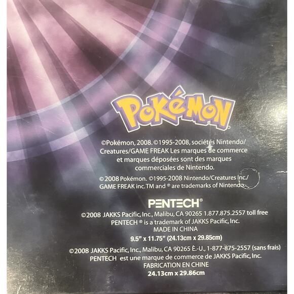 VTG New Pokemon Paper 3 Ring Folder Organizer Pokémon Binder -Mint!! Unpunched! - Picture 3 of 5